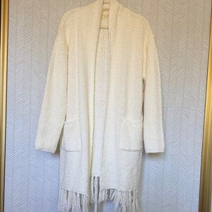 Cozy Cream Open-Front Sweater